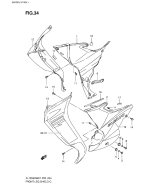 SUZUKI, FL 125 SDW Address K7, FRONT BEIN VERKLEIDUNG