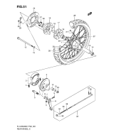 SUZUKI, FL 125 SDW Address K7, HINTERRAD