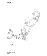 SUZUKI, Suzuki FL125SDW K7, RAHMEN ABDECKUNG