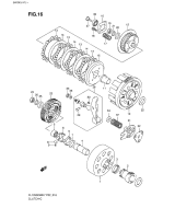 SUZUKI, FL 125 SDW Address K7, KUPPLUNG