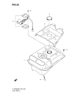 SUZUKI, Suzuki FL125SDW K7, TREIBSTOFF TANK
