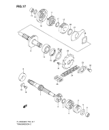 SUZUKI, FL 125 SDW Address K7, GETRIEBE