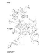 SUZUKI, FL 125 SDW Address K7, ZYLINDER KOPF