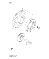 SUZUKI, Suzuki FL125SDW K7, ANLASSER KUPPLUNG