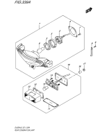 SUZUKI, DL 650 A V-Strom L6, KOMBINATIONSLAMPE HINTEN