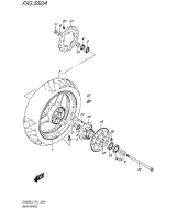 SUZUKI, GW 250 /Z Inazuma L5, HINTERRAD