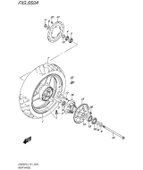 SUZUKI, GW 250 F Inazuma L5, HINTERRAD