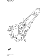 SUZUKI, GW 250 F Inazuma L5, RAHMENABDECKUNG