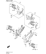 SUZUKI, GW 250 F Inazuma L7, FUSSSTUETZE