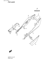 SUZUKI, GW 250 F Inazuma L7, RAHMENVERKLEIDUNG (YAY,YWW)