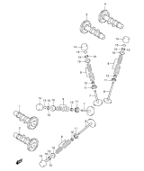 SUZUKI, SV 650 U K2, NOCKENWELLE VENTIL