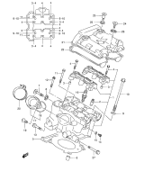 SUZUKI, SV 650 U K2, HINTERER ZYLINDERKOPF