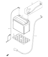 SUZUKI, GSX-R 600 X K5, BATTERIE