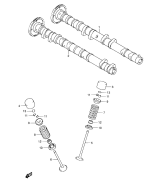 SUZUKI, GSX-R 600 X K5, NOCKENWELLE VENTIL