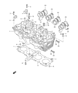 SUZUKI, GSX 600 F X, ZYLINDER KOPF