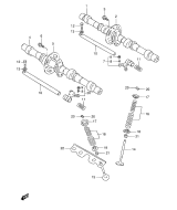 SUZUKI, GSX 600 F X, NOCKENWELLE VENTIL