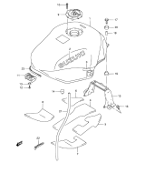 SUZUKI, GSX 600 F X, TREIBSTOFF TANK