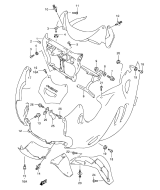 SUZUKI, GSX 600 F X, VERKLEIDUNG TEILE