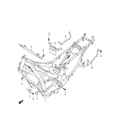 SUZUKI, GSX 600 F X, RAHMEN ABDECKUNG