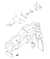 SUZUKI, GSX 600 F X, HINTERER KOTFLUEGEL