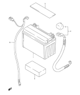 SUZUKI, GSX 600 F X, BATTERIE