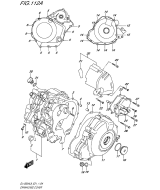 SUZUKI, DL 1000 A V-Strom L8, KURBELGEHAEUSEABDECKUNG