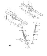 SUZUKI, GSX 600 F L, NOCKENWELLE VENTIL