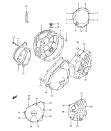 SUZUKI, GSX 600 F L, KURBELGEHAEUSE ABDECKUNG