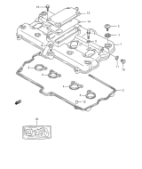 SUZUKI, GSX 600 F L, ZYLINDERKOPF ABDECKUNG