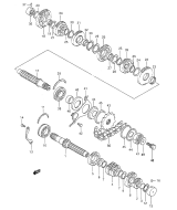 SUZUKI, GSX 600 F L, GETRIEBE