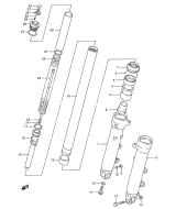 SUZUKI, GSX 600 F L, FRONT DAEMPFER