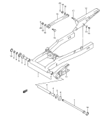 SUZUKI, GSX 600 F L, HINTERER SCHWINGARM