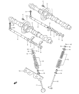 SUZUKI, GSX 600 F R, NOCKENWELLE VENTIL