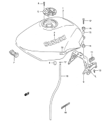 SUZUKI, GSX 600 F R, TREIBSTOFF TANK