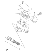 SUZUKI, GSX 600 F R, VORDERER HAUPTBREMSZYLINDER