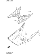 SUZUKI, UK 110 NM Address L9, HINTERE BEINVERKLEIDUNG