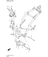 SUZUKI, UK 110 NM Address L9, RAHMEN ABDECKUNG