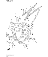 SUZUKI, RMZ 450 US L9, RAHMENABDECKUNG