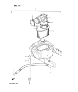 SUZUKI, VS 750 GLP Intruder M, LUFTFILTER HINTEN