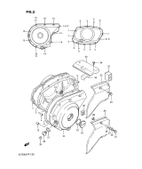 SUZUKI, VS 750 GLP Intruder M, KURBELGEHAEUSE ABDECKUNG