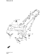 SUZUKI, DL 650 XT A V-Strom L8, RAHMENABDECKUNG