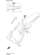 SUZUKI, RMZ 250 US L9, HINTERER KOTFLUEGEL