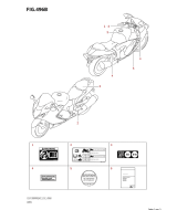 SUZUKI, GSX 1300 R RQ Hayabusa M2, AUFKLEBER