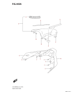 SUZUKI, GSX 1300 R RQ Hayabusa M2, RAHMENABDECKUNG MITTE