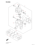 SUZUKI, GSX 1300 R RQ Hayabusa M2, BREMSSATTEL HINTEN