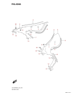 SUZUKI, GSX 1300 R RQ Hayabusa M2, SEITLICHE ABDECKUNG HINTEN