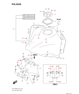 SUZUKI, GSX 1300 R RQ Hayabusa M2, ABDECKUNG KRAFSTOFFTANK