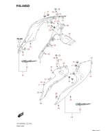 SUZUKI, GSX 1300 R RQZ Hayabusa M2, RAHMENABDECKUNG GSX1300RRQZ E19