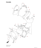 SUZUKI, SV 650 XA M2, SCHEINWERFERABDECKUNG
