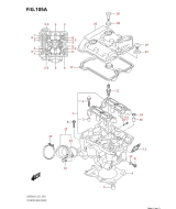 SUZUKI, SV 650 XAU M1, ZYLINDERKOPF HINTEN